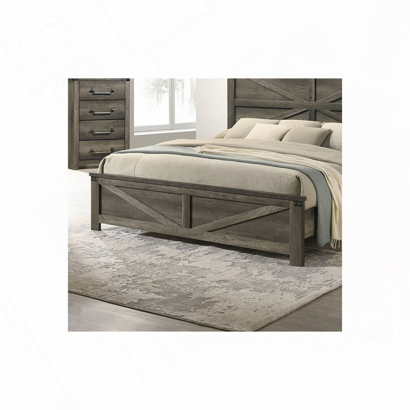 Rustic Wood Platform Bed