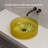 MonBlari 15" Round Resin Vessel Sink Lemon Yellow with-120971770