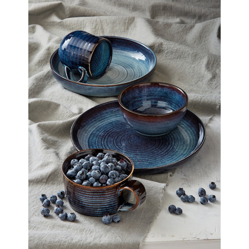 Loft Reactive Glaze Bowl Midnght Blue