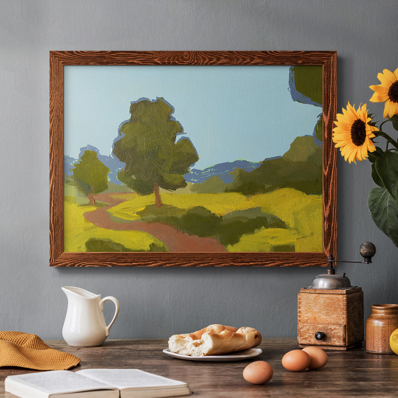 " Bright Park I ", Maple Framed, 22" H x 32" W x 1.5" D