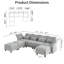 Ensemble de 7 pièces avec rangement Harlaii 102 po-1948221736