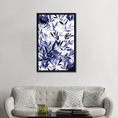 «Changements indigo», impression sur toile