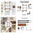 3-Tier Industrial Pipe Floating Shelf - 24 Inch Rustic Wood-88330133