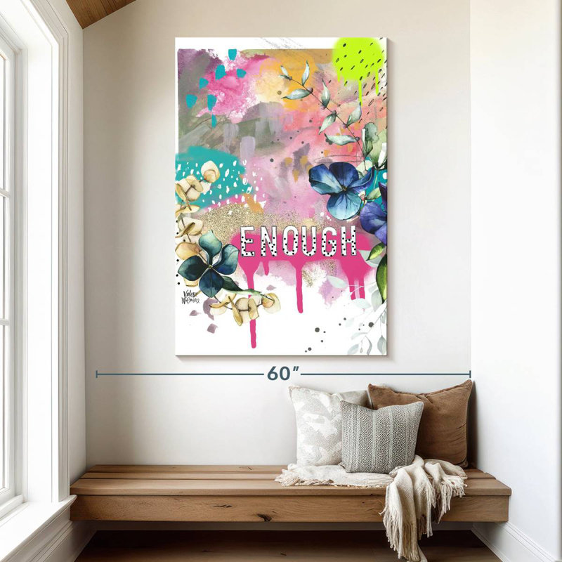 Tergel assez abstrait, H 51 po x l 34 po