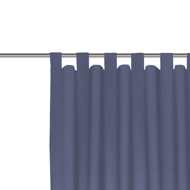 Uni Collection 100% Cotton Room Darkening Curtain Single Panel, 142cm Width x 345cm Drop, Royal blue