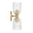 Whistler 2 - Light Wall Sconce in Natural Brass