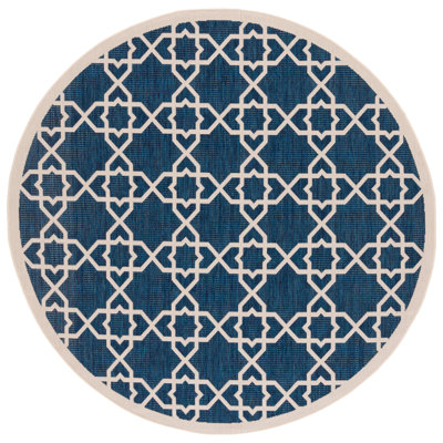 Courtyard Performance Geometric Indoor/Outdoor Area Rug