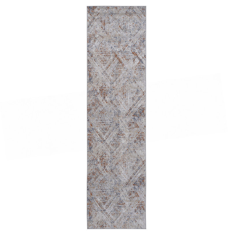Collection 2X8 Geometric Runner Rug, Runner 2'2" x 8'