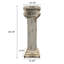 Piédestal de colonne antique ionique blanc antique, présentoir de pilier patiné à l'oxyde de magnésium pour décoration de mariage de jardin intérieur / extérieur