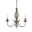 Curley 3-Light Antique Brass Traditional Twist Candle Candelabra Style Chandelier