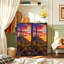 4 Drawer Vertical Storage Dresser Sonoran Sunset with Wood Top Fabric Pull Drawers