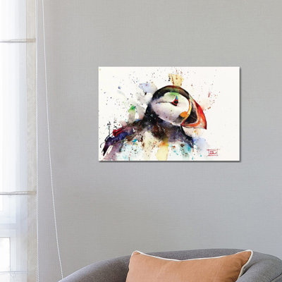 Puffin by Dean Crouser - Wrapped Canvas Painting