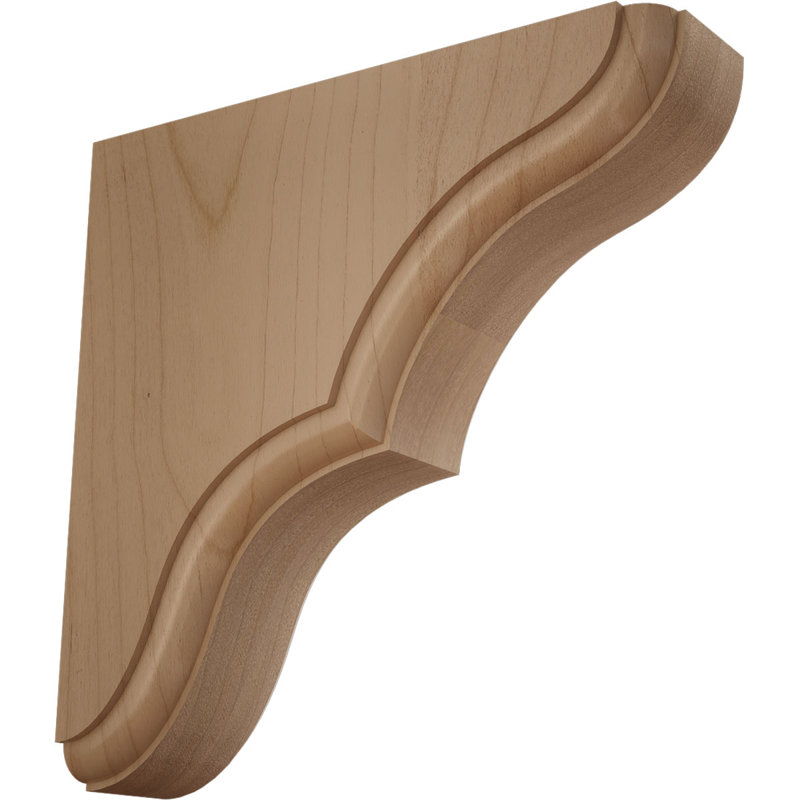 Support en bois Stratford, Aulne, H 5,5 po x l 1,75 po x P 5,5 po