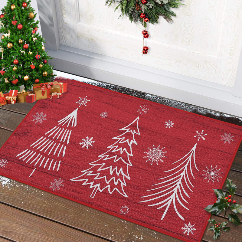 Paillasson Christmas, Rouge, L 20 po x L 32 po