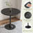 Dining Table Set,  24" Round Dining Table And 2 Velvet Dining Chairs With Gold-plated Legs-738060565-737608189