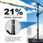 Parasol de patio en porte-à-faux décalé de 137,8 po avec base incluse Tanielu-605600153