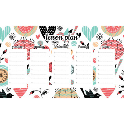 Magnetic Lesson Plan Abstract Flowers and Plants