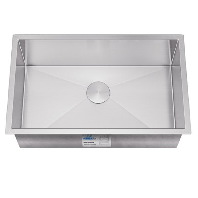 Évier de cuisine encastrable l 27 po x l 18 po avec filtre à panier