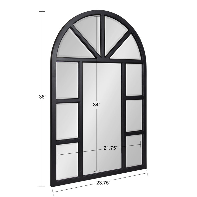 Miroir d'appoint Redwood, Noir