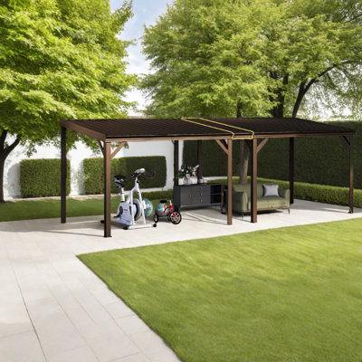 Spacious 10x16 Steel Canopies & Gazebos(must Include Frame), Modern Patio