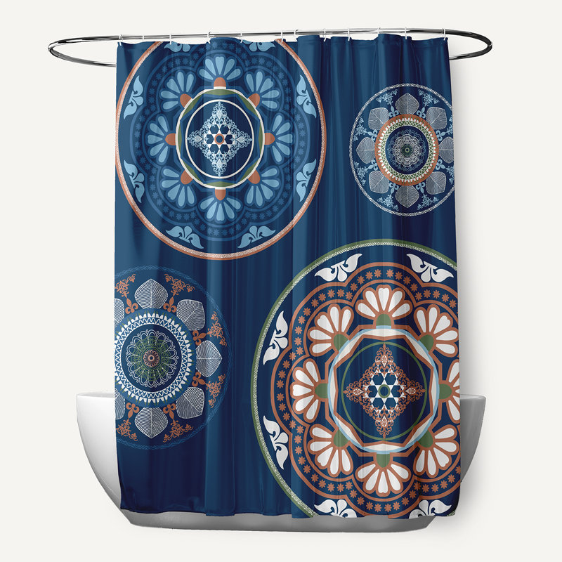 Rideau de douche Harrel, Bleu