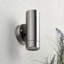 Metcalfe Brushed Stainless Steel 2 - Bulb Outdoor Armed Sconce