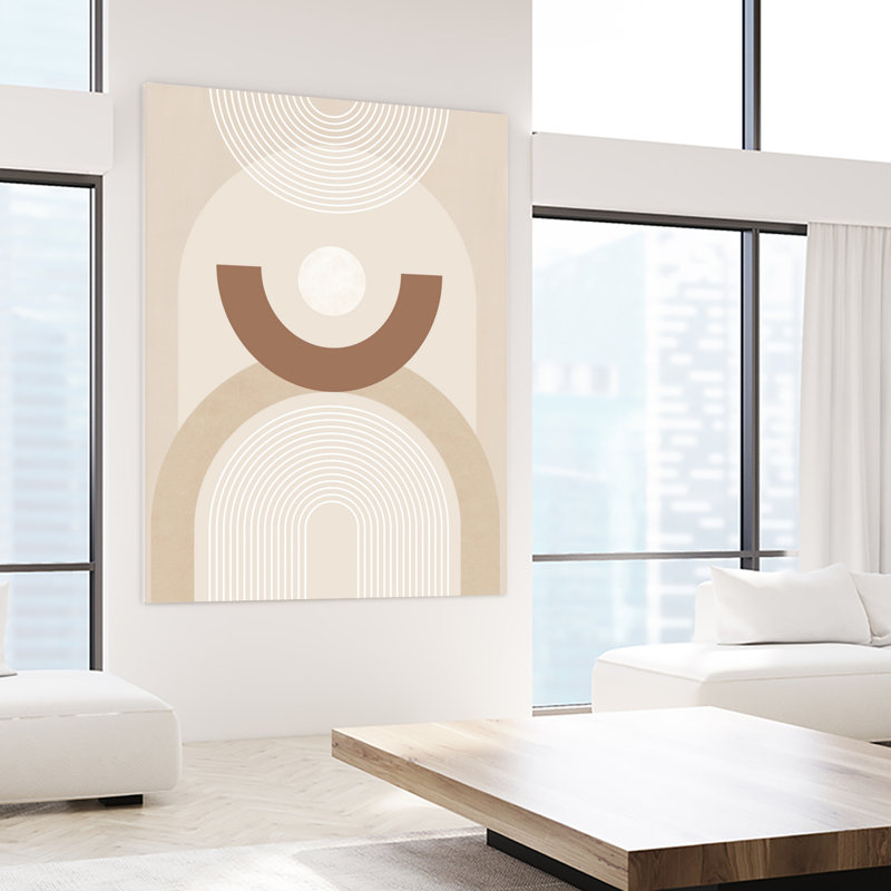 "Beige Mid Century Affiche No.1" par Elena