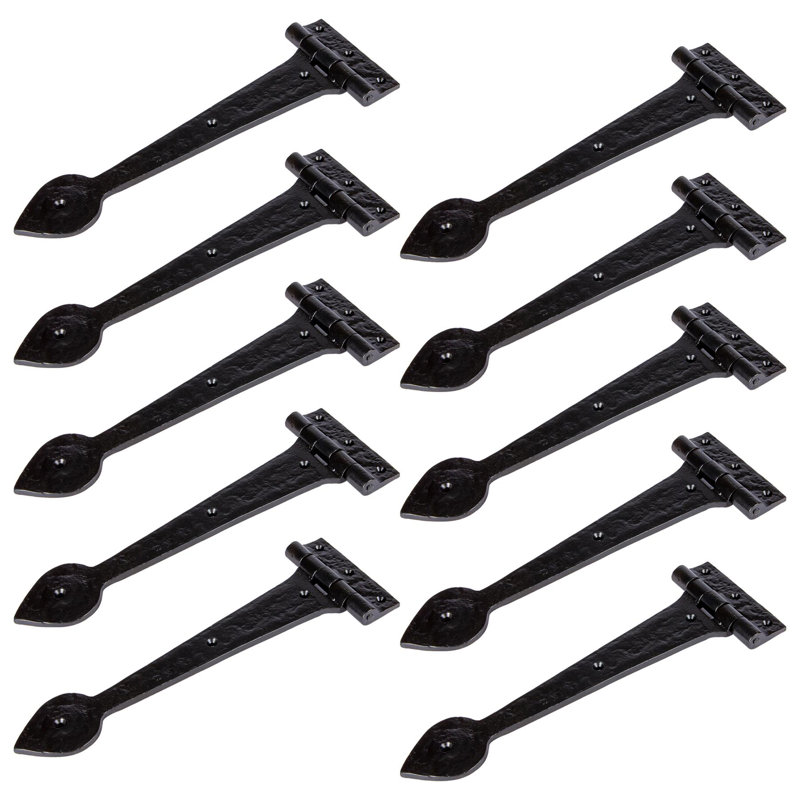 Hammer & Tongs - Traditional T-Hinge - W290mm - Black