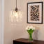 27cm H Plastic / Acrylic Empire Lamp Shade ( Clip On ) in Silver