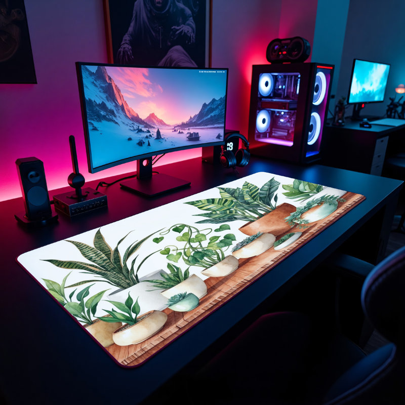 Polyester Desk Pad, 31.5x15.5