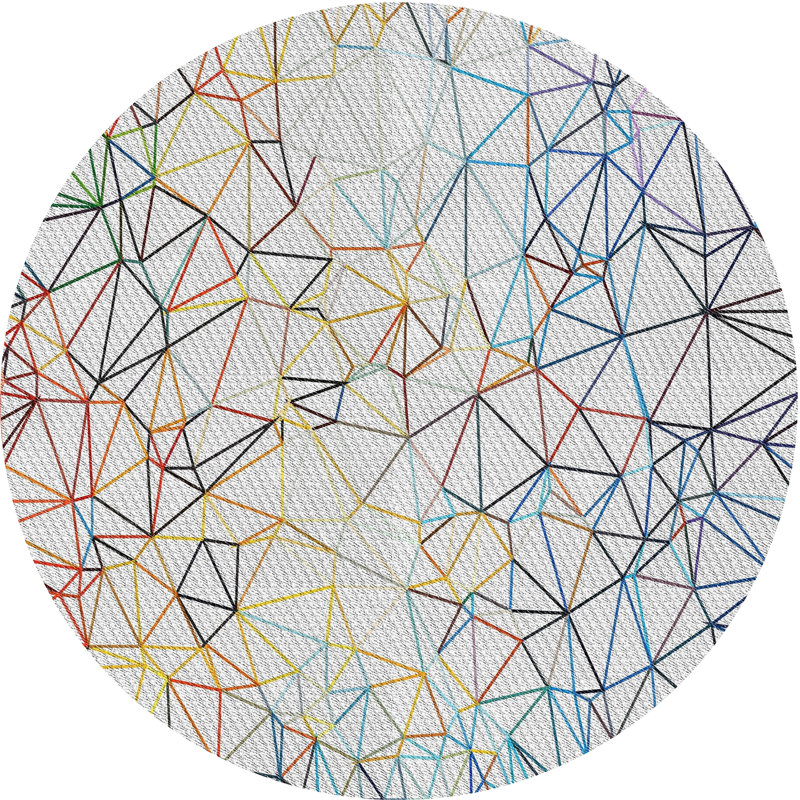 Mufeeda Geometric Indoor Rug, Round 4'
