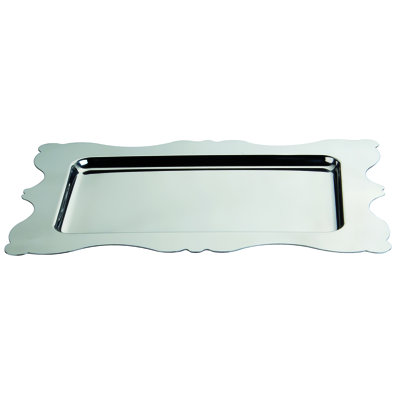 Dolce Vita Rectangular Tray 18.9" - 1 Piece - Pewter