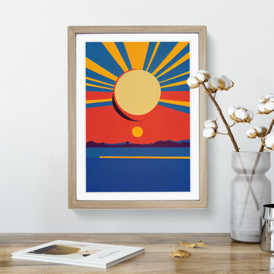 Majestic Abstract Sunset - Framed Print