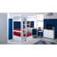 Solorzano European Single (90 x 200cm) High Sleeper Loft Bed Bed with Bookcase-28666386-28079713