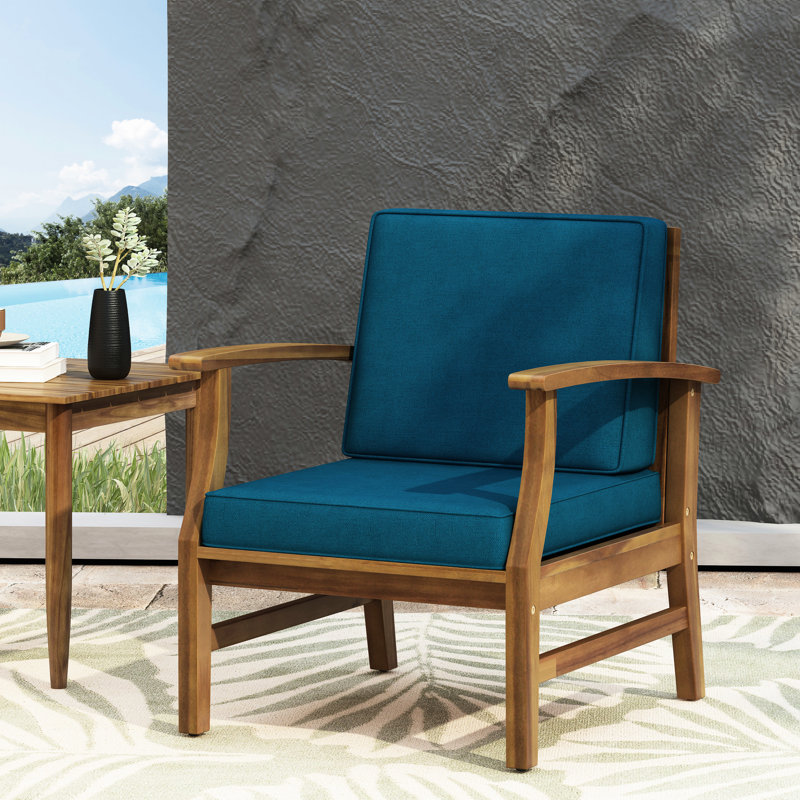 Fauteuil club Blue Wood