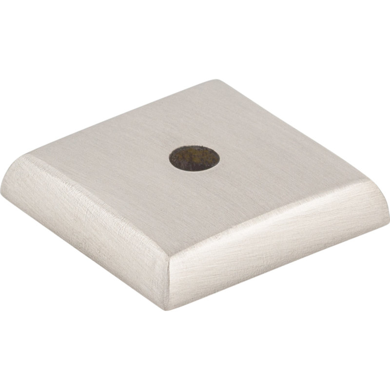 Aspen II Square  Backplate, 0.875" H x 0.875" W x 0.19" D, Brushed Satin Nickel