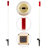 White Solar Powered Integrated LED Pathway Light Pack