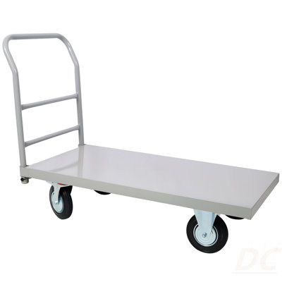 Platform Truck Industrial Flat Dolly Cart With Wheels - Heavy Duty 24 X 48 Cart - 2000Lb Capacity Flatbed Hand Trucksteel Smooth Deck Platform Truck 2