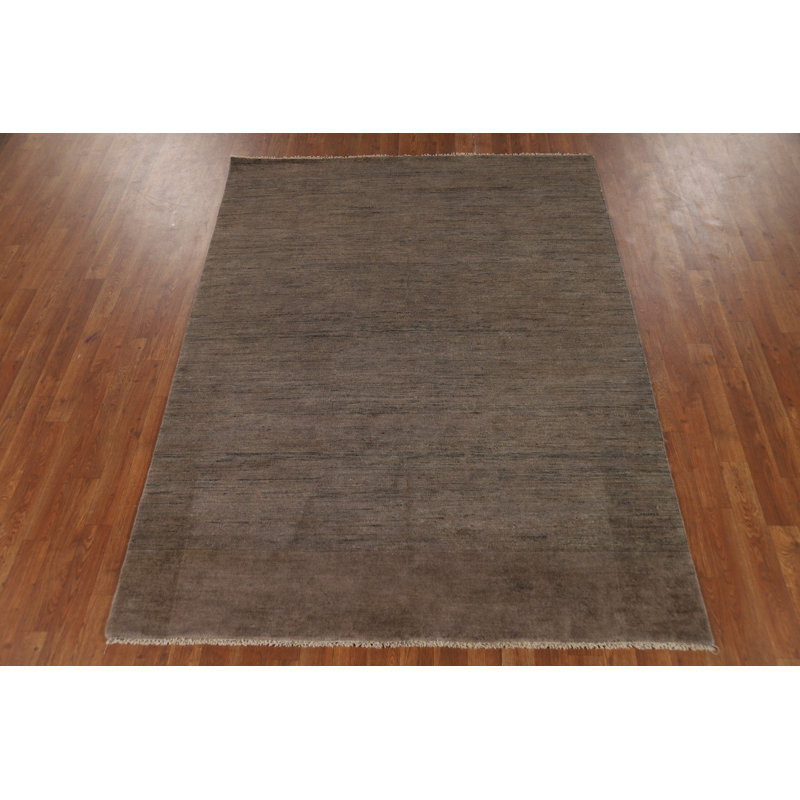 Tapis brun foncé Gabbeh 5 x 7