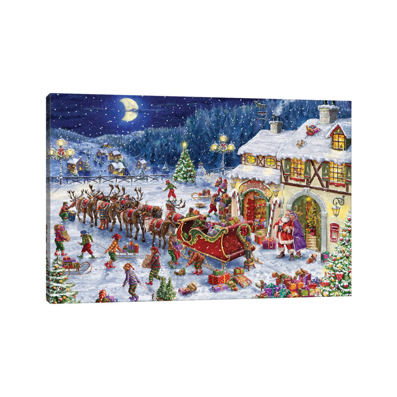 Packing Up The Sleigh by Marcello Corti - Wrapped Canvas Gallery-Wrapped Canvas Giclée, 101.6 cm H x 66.04 cm W x 3.175 cm D