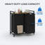 Trieur de linge avec tablette, organisateur de panier à linge coulissant triple avec sacs amovibles, panier à linge autoportant en métal