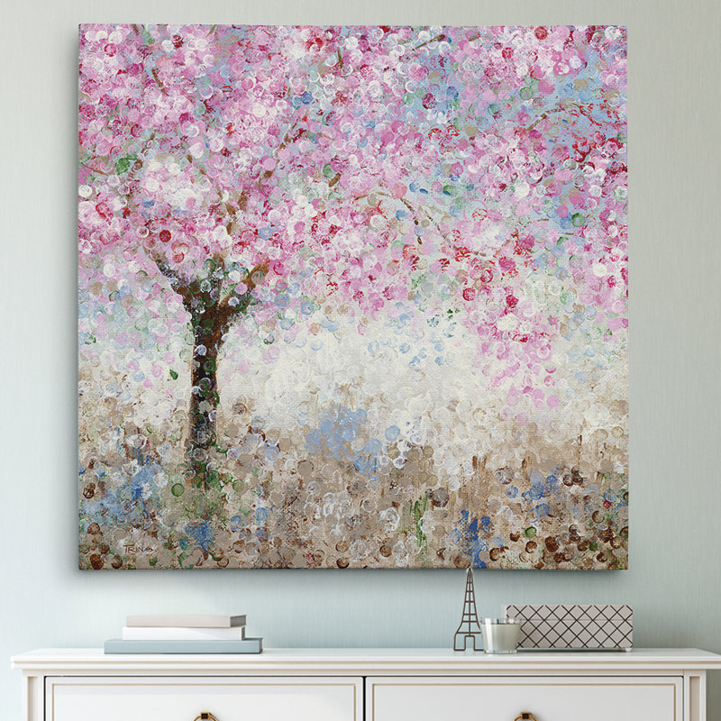 «Cherry Blosson Festival I», reproduction sur toile, H 40 po x l 40 po x P 1,5 po