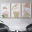 Foliage Chintz I, ensemble de 3 toiles encadrées sur toile-97794735-97794734