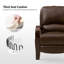 Fauteuil inclinable standard en cuir véritable Hardge-245157670