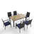 Rectangular 6 - Person 64" Long Dining Set With Cushions