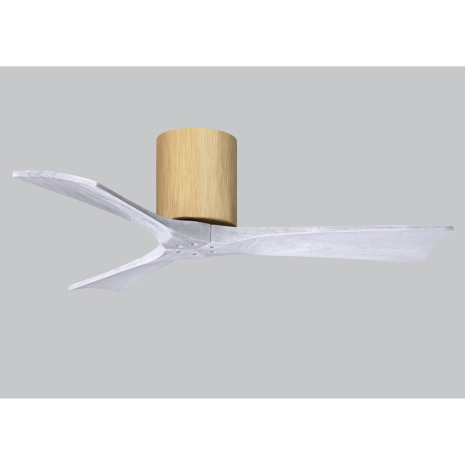 Olivier 3 Blade Ceiling Fan, Matte White, Light Maple, 42"