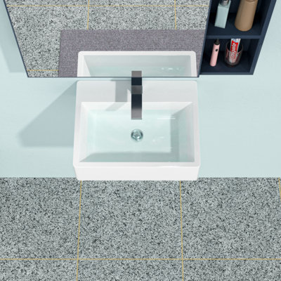Wenty 16.3 " Ceramic Rectangular Bathroom Sink