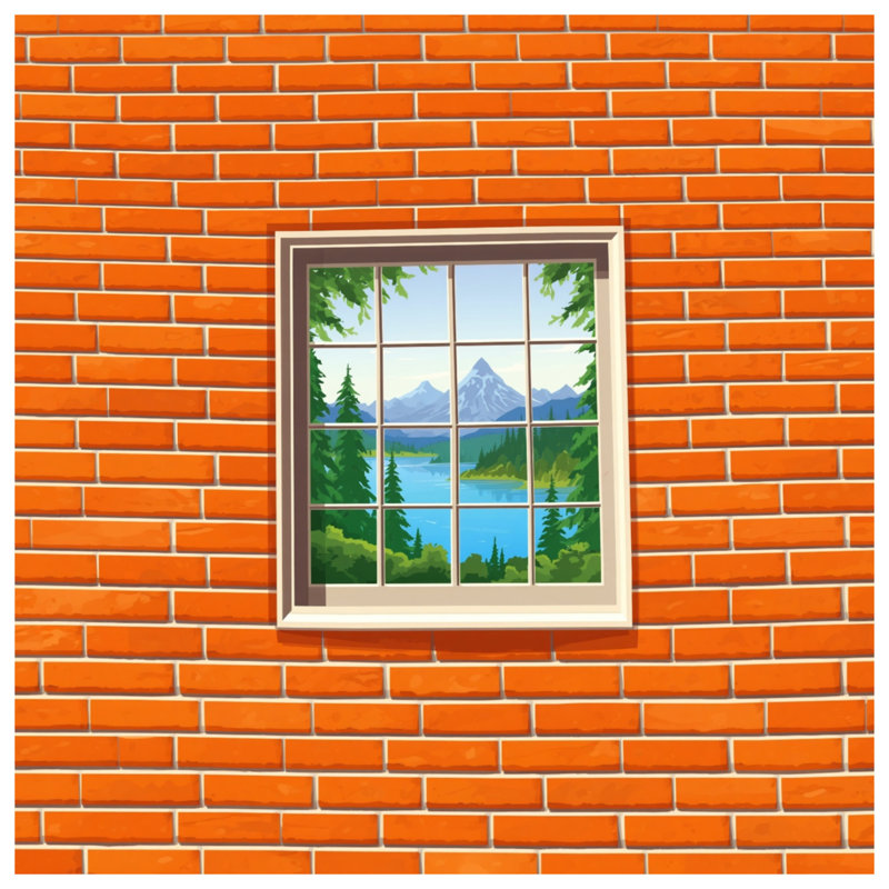 Coussins décoratifs Brick Wall, 20 x 20 pouces