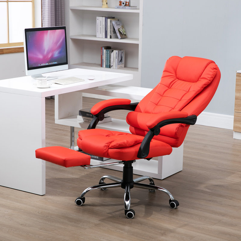 Yeldell Executive Chair with Headrest, Red