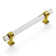 Crystal Palace Kitchen Handles, Solid Core Drawer Pulls for Cabinet Doors, 5-1/16"